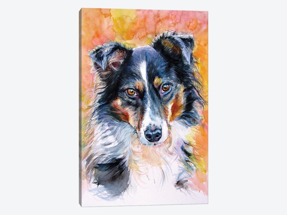 Cute Dog II by Anna Brigitta Kovacs 1-piece Canvas Art