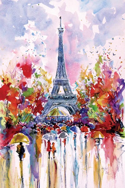 Anna Brigitta Kovacs: Eiffel Tower At Fall by Anna Brigitta Kovacs