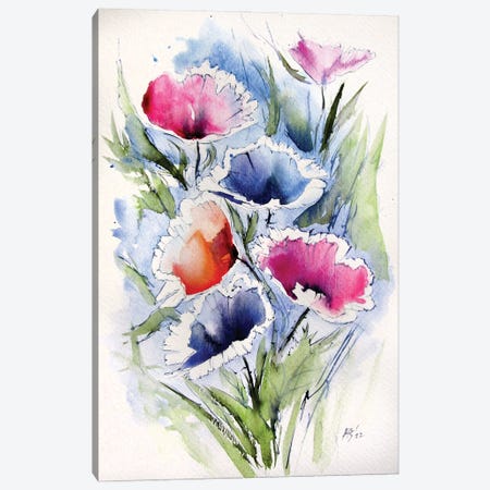 Some Poppy Canvas Print #AKV559} by Anna Brigitta Kovacs Canvas Art