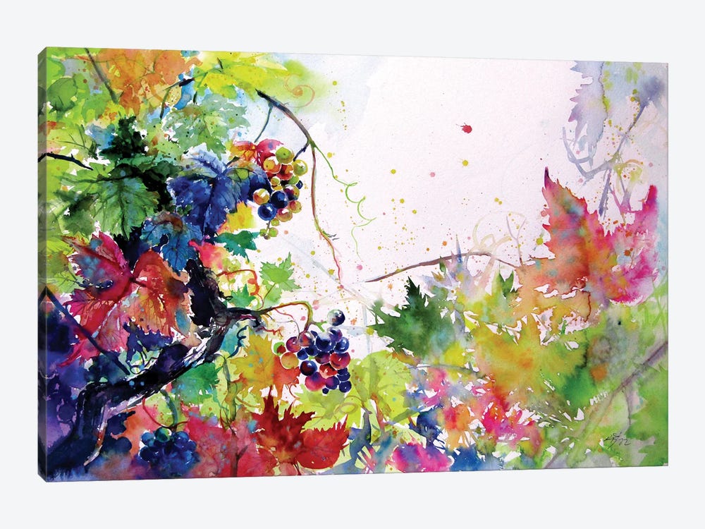 Beautiful Autumn - Grapes by Anna Brigitta Kovacs 1-piece Canvas Wall Art