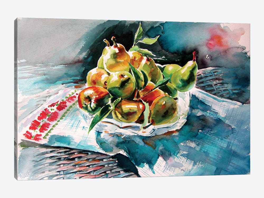 Fruits From My Garden by Anna Brigitta Kovacs 1-piece Canvas Print