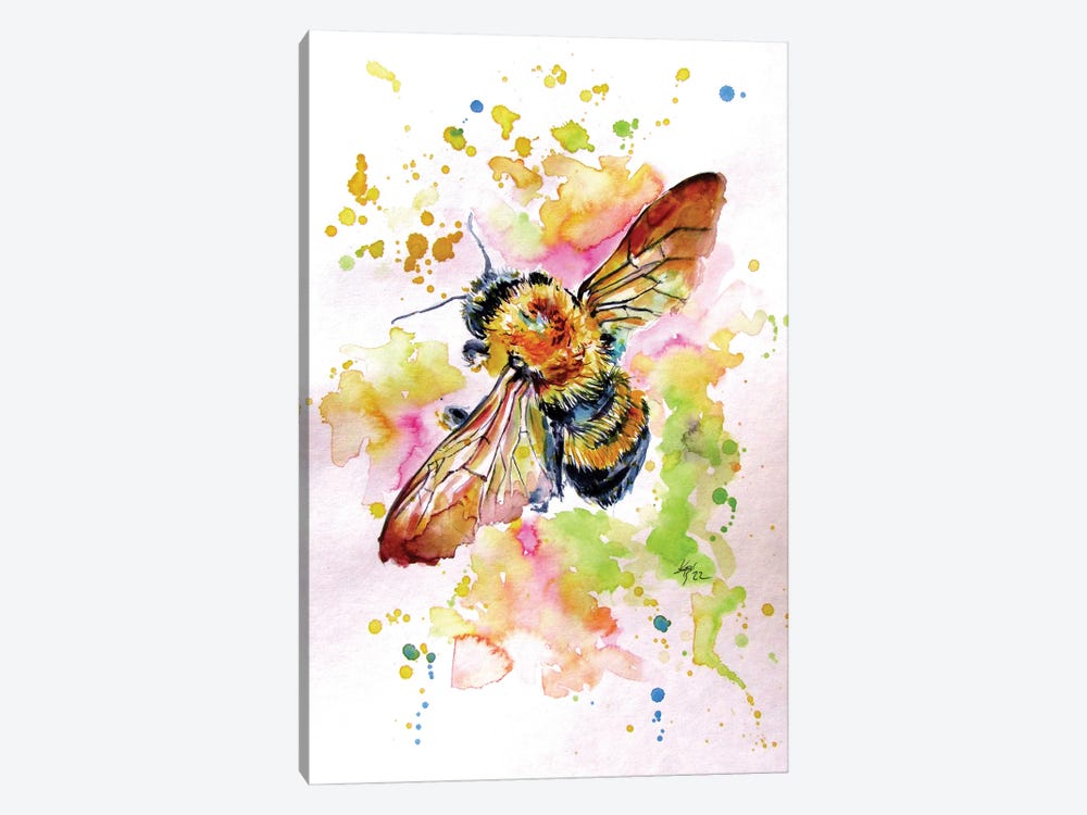 Flying Bee by Anna Brigitta Kovacs 1-piece Canvas Art