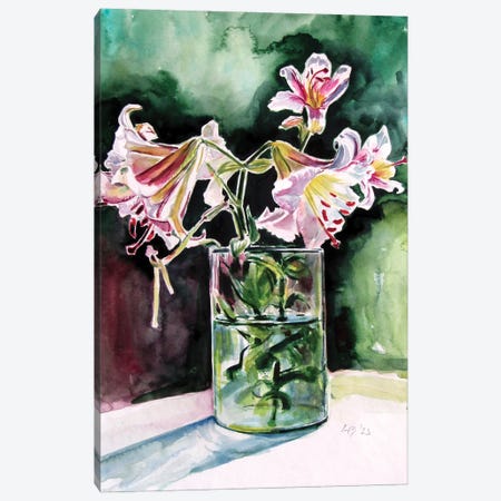 Lily From My Garden II Canvas Print #AKV601} by Anna Brigitta Kovacs Canvas Wall Art