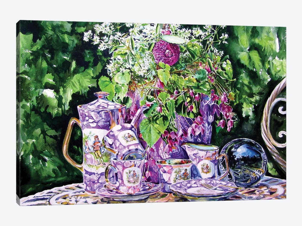 Still Life In The Garden by Anna Brigitta Kovacs 1-piece Canvas Art