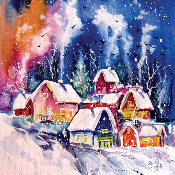 Anna Brigitta Kovacs: Frozen Village II by Anna Brigitta Kovacs