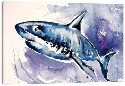 Sharp Canvas Art Print - Shark Art