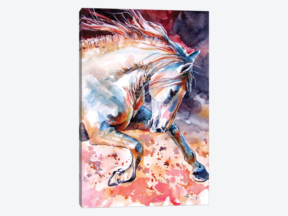 Running Horse by Anna Brigitta Kovacs 1-piece Canvas Wall Art