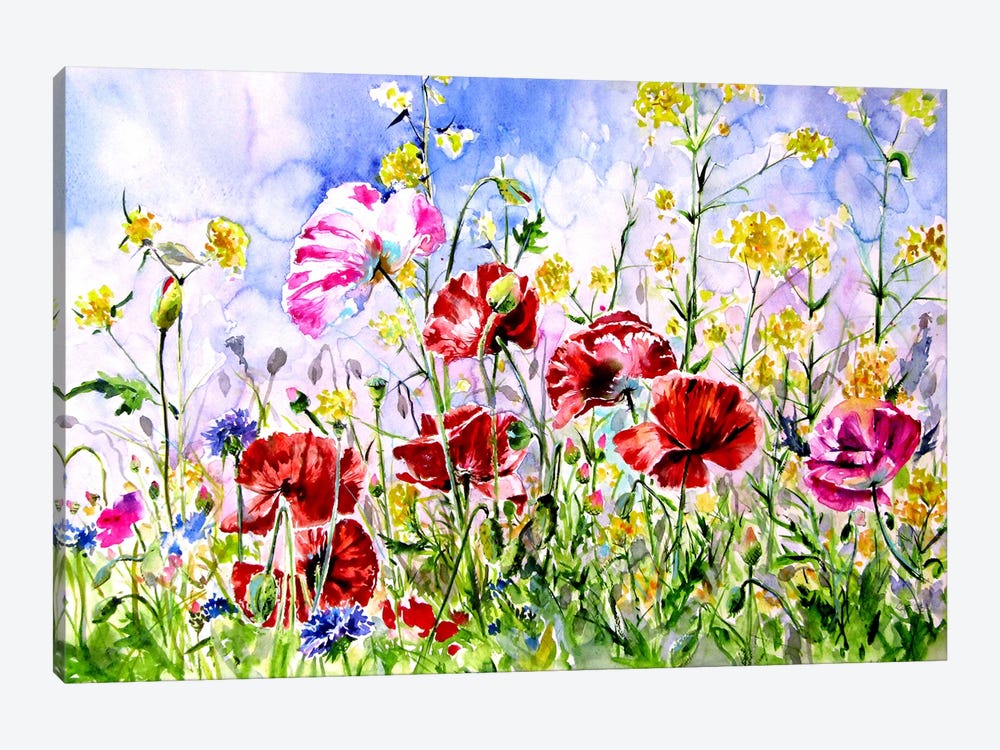 Poppies Field Iii by Anna Brigitta Kovacs 1-piece Art Print