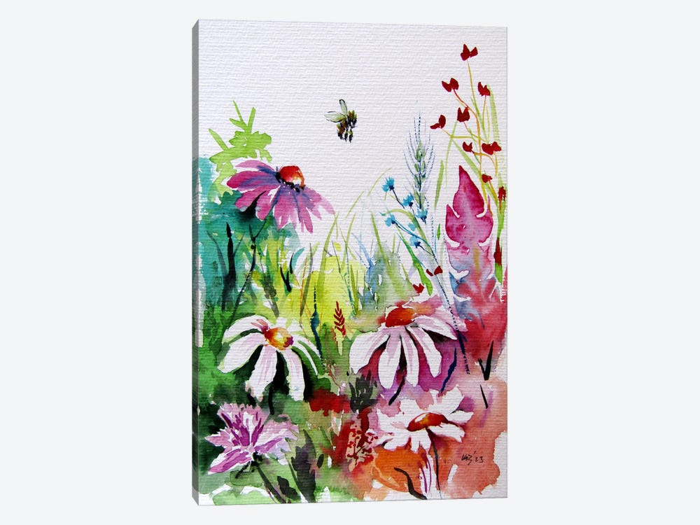 Colorful Wildflowers III by Anna Brigitta Kovacs 1-piece Canvas Art