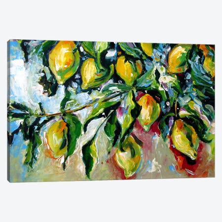 Lemon Tree Canvas Print #AKV685} by Anna Brigitta Kovacs Art Print