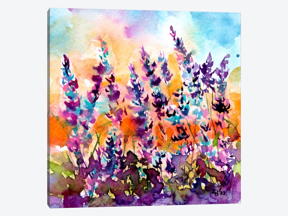 Lavender Field by Anna Brigitta Kovacs 1-piece Art Print