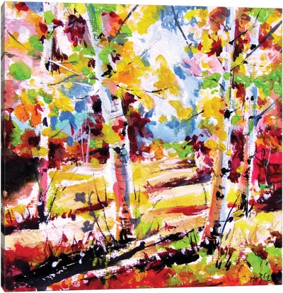 Autumn Trees Canvas Art Print - Anna Brigitta Kovacs