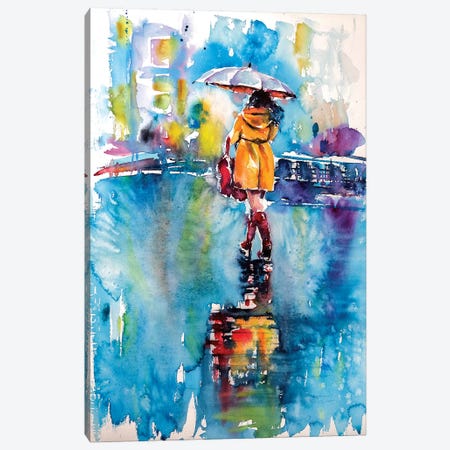 Rainy Days Canvas Print #AKV74} by Anna Brigitta Kovacs Canvas Art