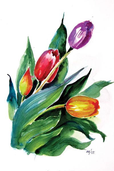Tulips: Tulips III by Anna Brigitta Kovacs