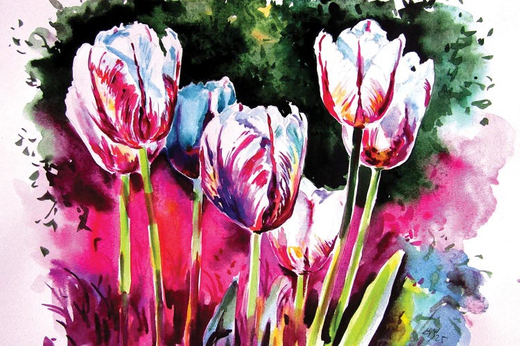 Tulips In The Garden II by Anna Brigitta Kovacs wall art