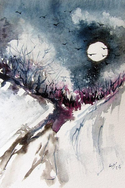 Snowscapes: Wintertime IX by Anna Brigitta Kovacs