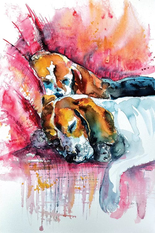 Sleeping Dogs by Anna Brigitta Kovacs wall art