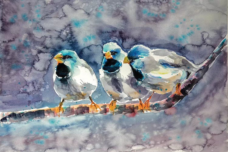 Talking Birds by Anna Brigitta Kovacs wall art