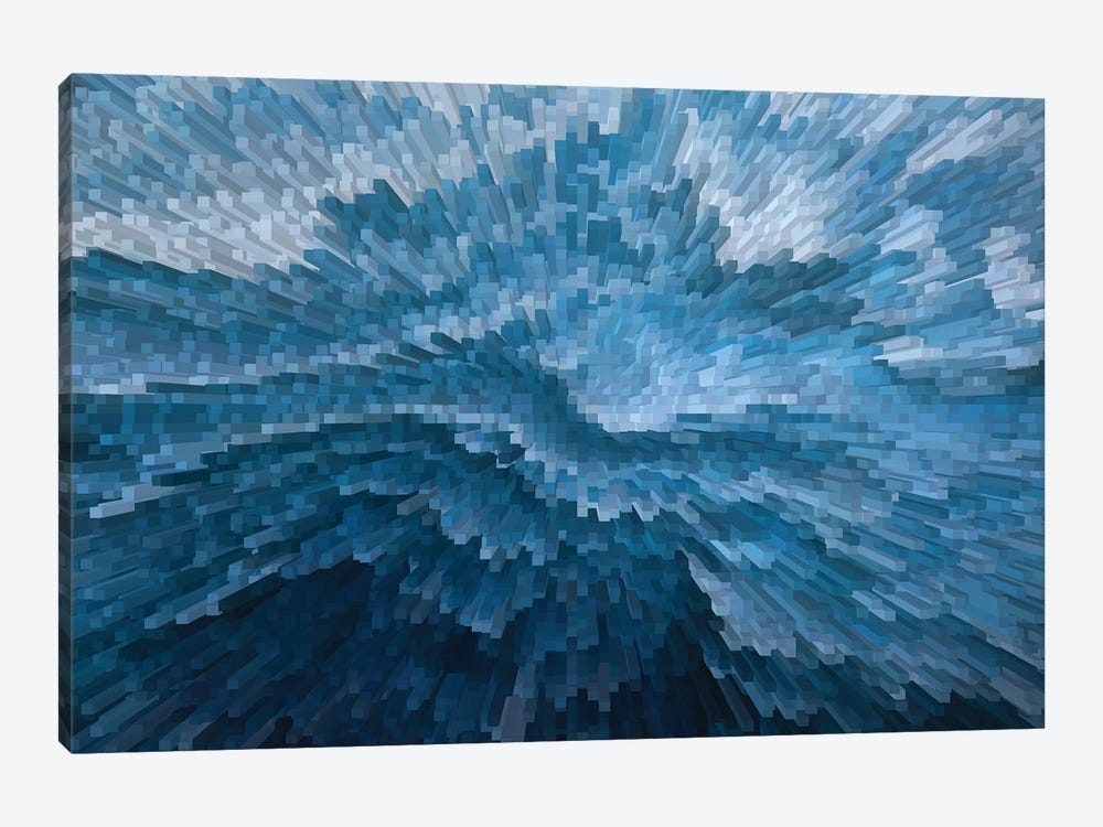 Vertigo - Lagoon by Annike Limborco 1-piece Canvas Print