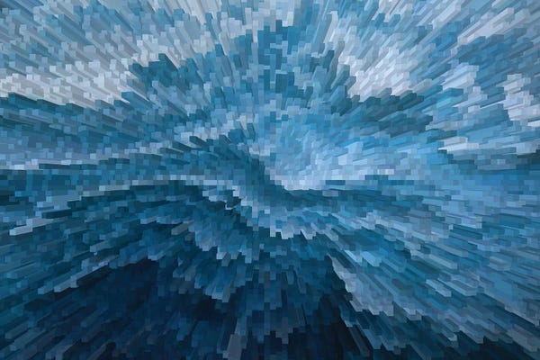 Beachy Living Room: Vertigo - Lagoon by Annike Limborco