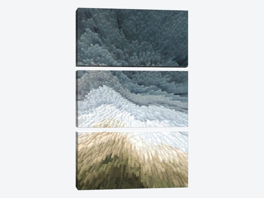 Vertigo - Waves by Annike Limborco 3-piece Canvas Print