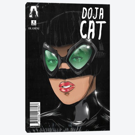 Doja Catwoman Canvas Print #AKZ13} by AKARTS Canvas Print