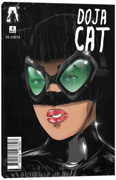 Doja Catwoman Canvas Art Print - Villain Art