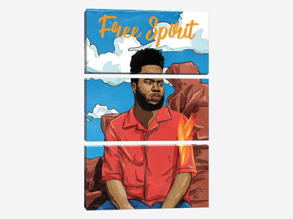 Free Spirit by AKARTS 3-piece Art Print