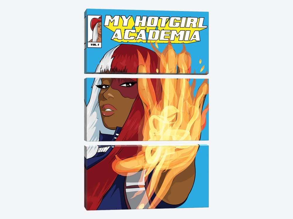 My Hotgirl Academia by AKARTS 3-piece Canvas Art