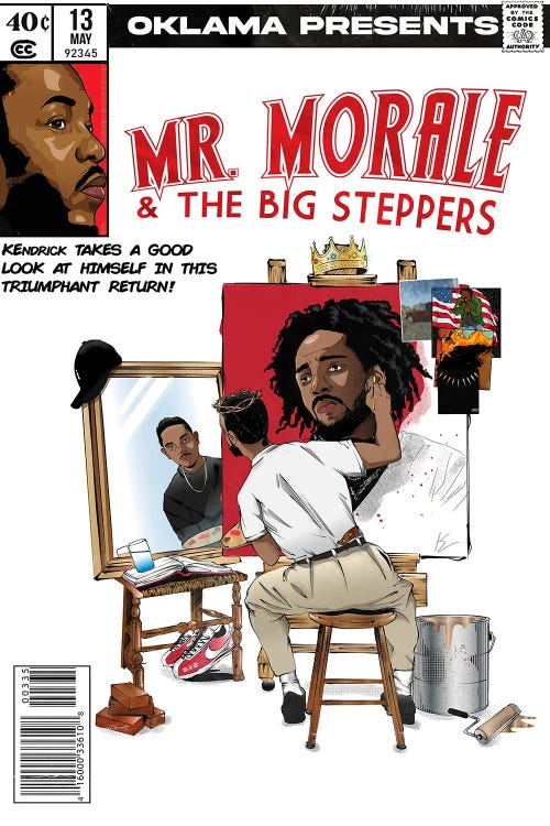 Kendrick Music Poster Lamar Mr. Morale & The Big Stepper Album Cover Poster  Canvas Art Poster And Wall Art Print Bedroom Decor Posters