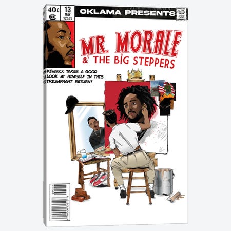 Mr. Morale And The Big Steppers Canvas Print #AKZ30} by AKARTS Canvas Print