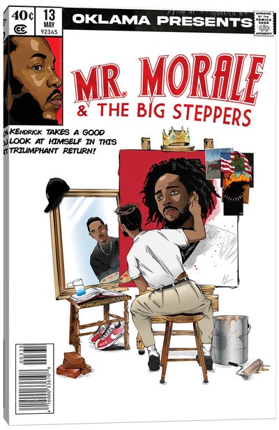 Mr. Morale And The Big Steppers Canvas Art Print - Kendrick Lamar