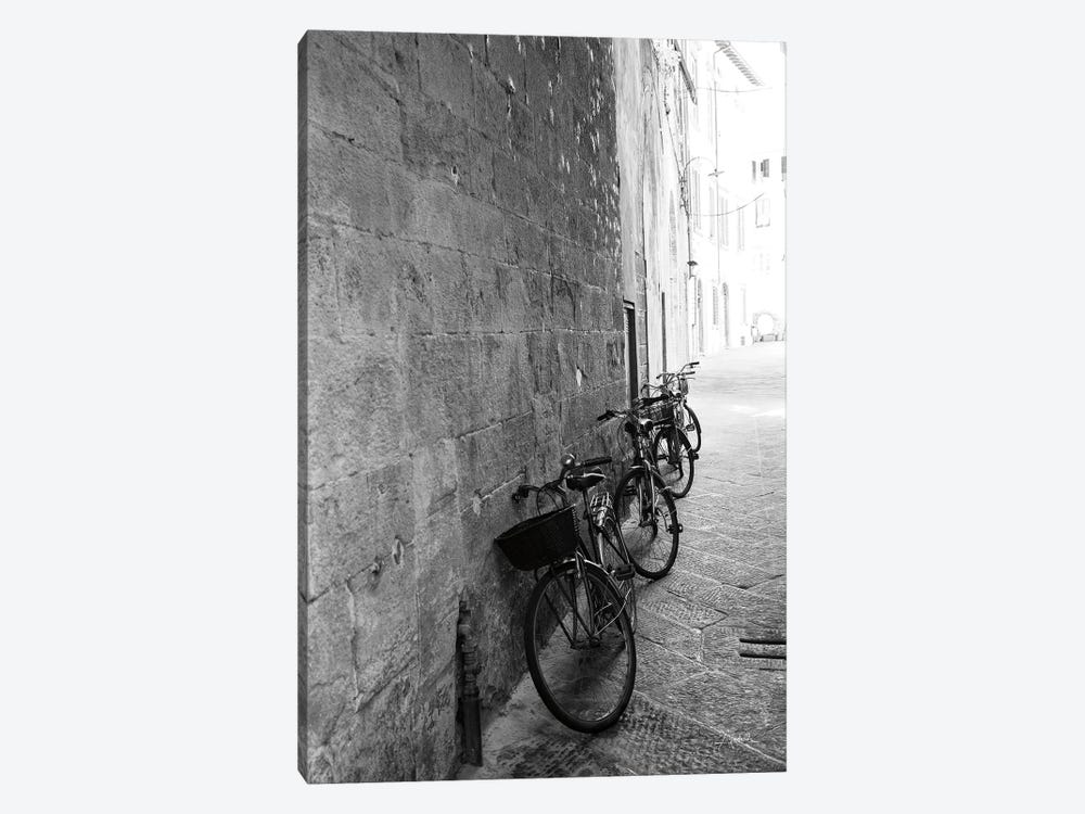 Bicycles in the Alley by Aledanda 1-piece Canvas Wall Art