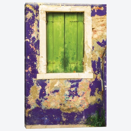 Windows Of Burano I Canvas Print #ALD18} by Aledanda Canvas Art