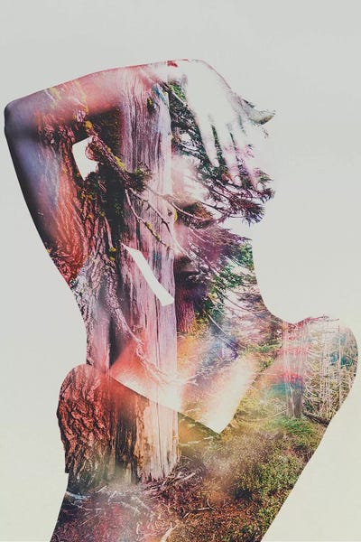 Double Exposure Photography: Wilderness Heart I by Andreas Lie