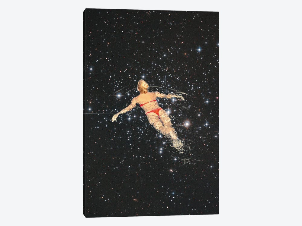 Galaxy Swim by Andreas Lie 1-piece Canvas Art Print