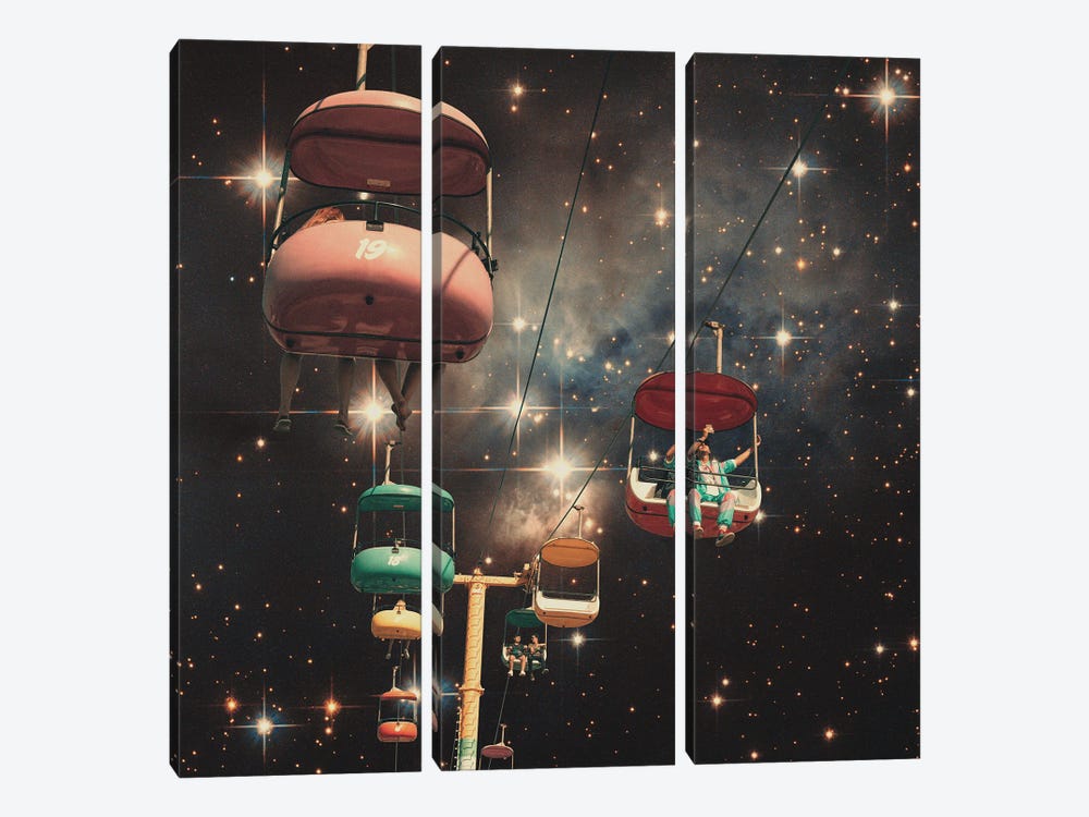 Gondolas by Andreas Lie 3-piece Canvas Artwork