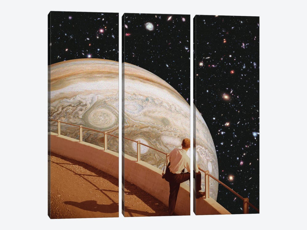 Planet by Andreas Lie 3-piece Canvas Wall Art
