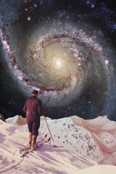 Sci-Fi Planets: Skier by Andreas Lie