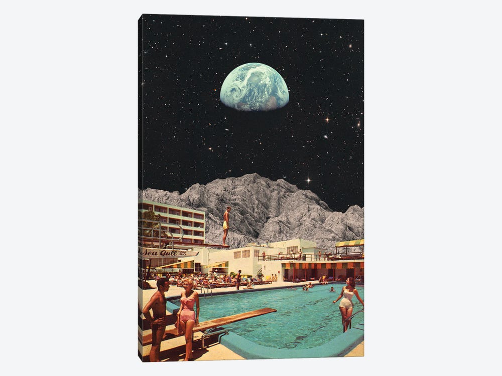 Space Resort by Andreas Lie 1-piece Canvas Wall Art