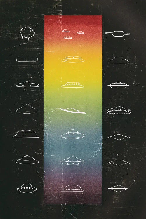 UFO Chart by Andreas Lie wall art