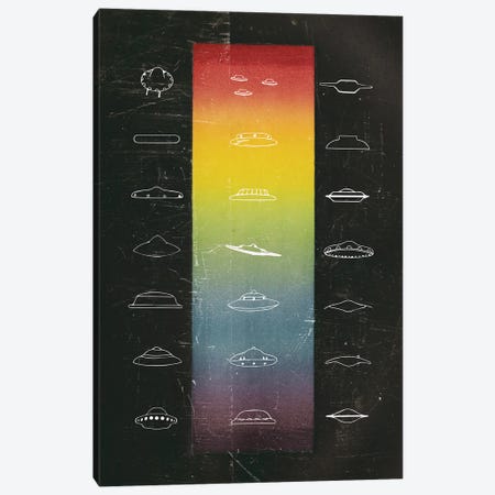 UFO Chart Canvas Print #ALE308} by Andreas Lie Canvas Wall Art