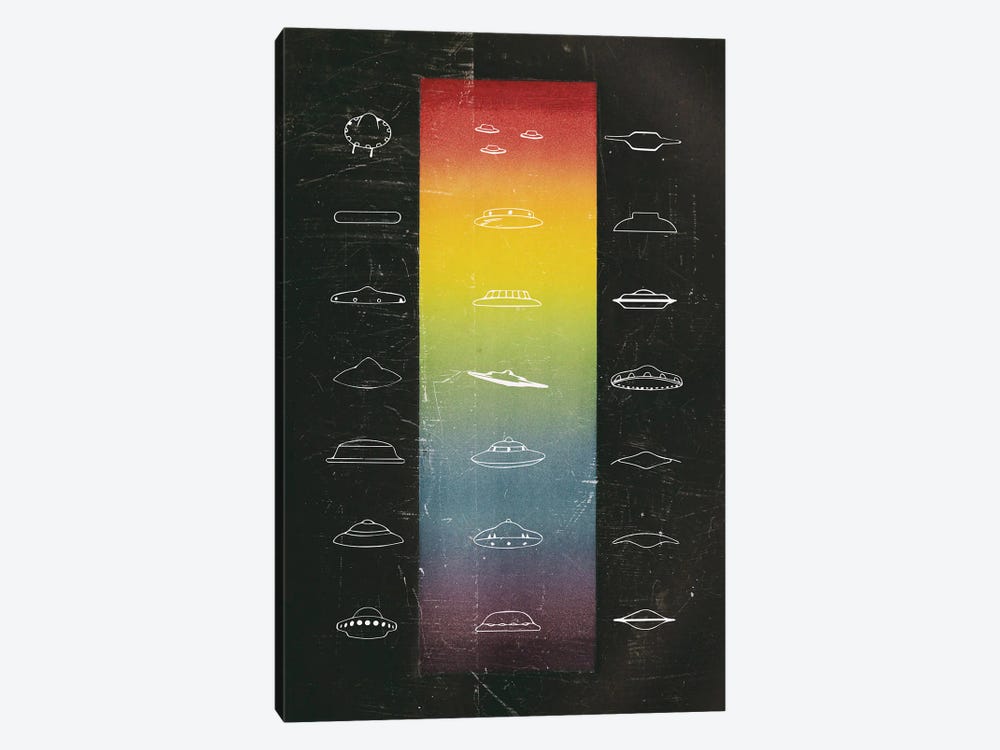 UFO Chart by Andreas Lie 1-piece Canvas Art