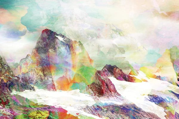 Large Photography - Canvas Prints: Glitch Mountain by Andreas Lie