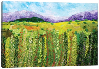Flower Hedge Canvas Art Print