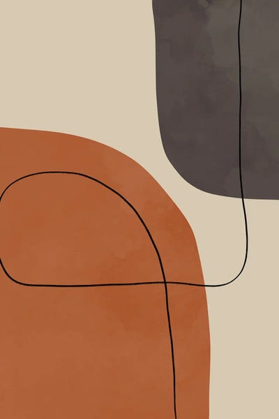 Black & Beige: Modern Abstract Shapes #1 by Alisa Galitsyna