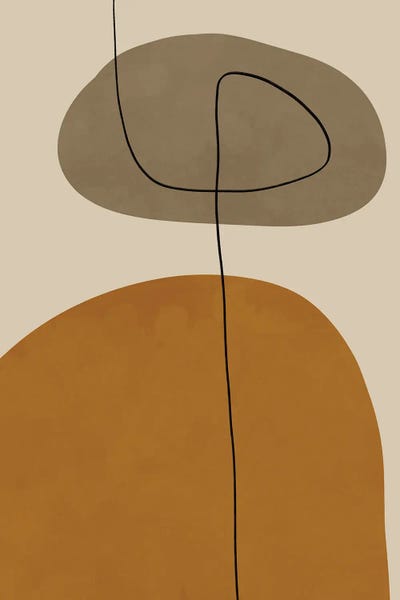 Organic Modern: Organic Abstract Shapes II by Alisa Galitsyna