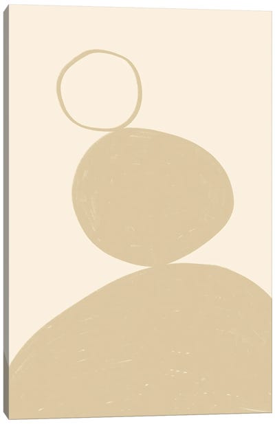 Neutral Shapes II Canvas Art Print - Organic Modern