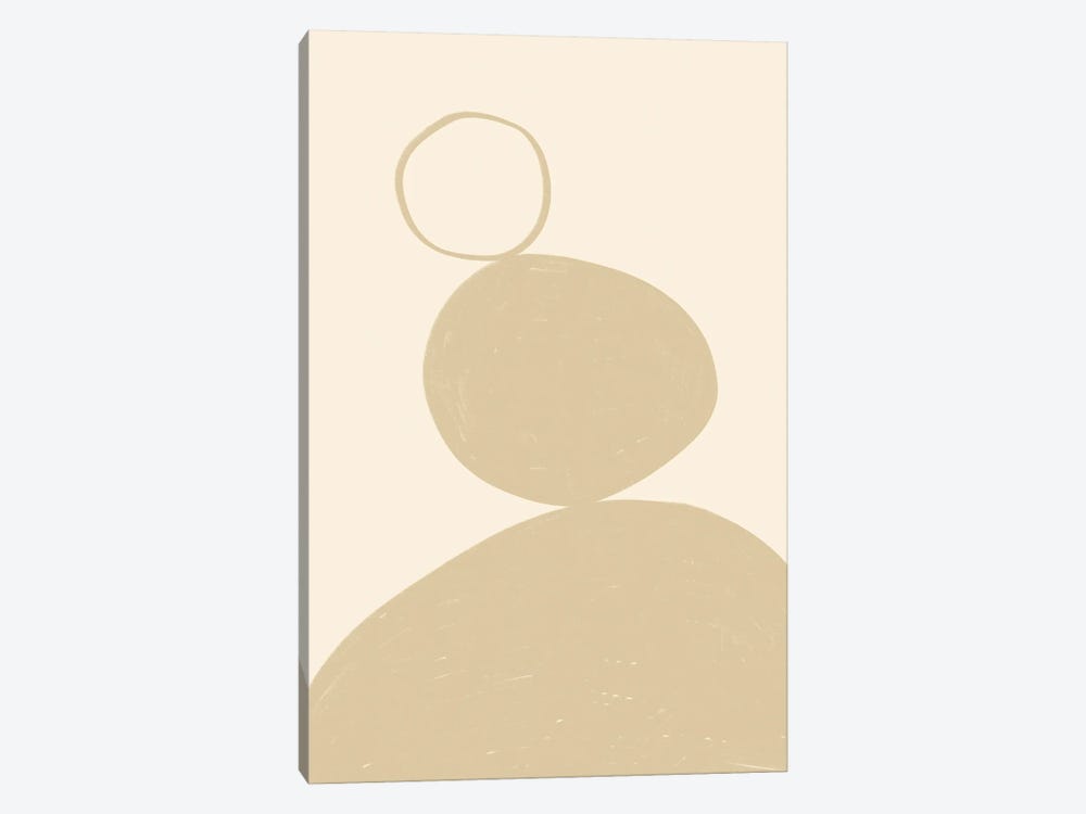 Neutral Shapes II by Alisa Galitsyna 1-piece Canvas Wall Art