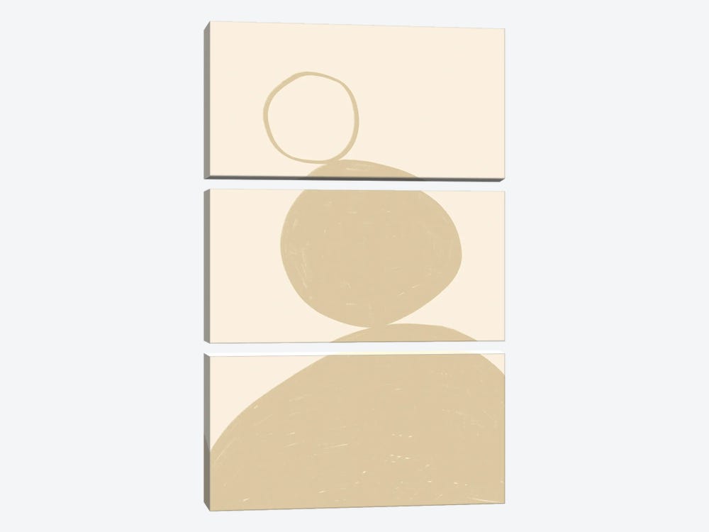 Neutral Shapes II by Alisa Galitsyna 3-piece Canvas Wall Art
